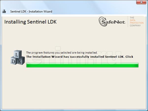 Установка комплекта разработчика Sentinel HASP LDK, шаг 9
